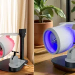 3D printed jet engine USB desk fan with LED lights and mist humidifier, designed as a quiet, powerful aviation-themed cooling gadget for office use.